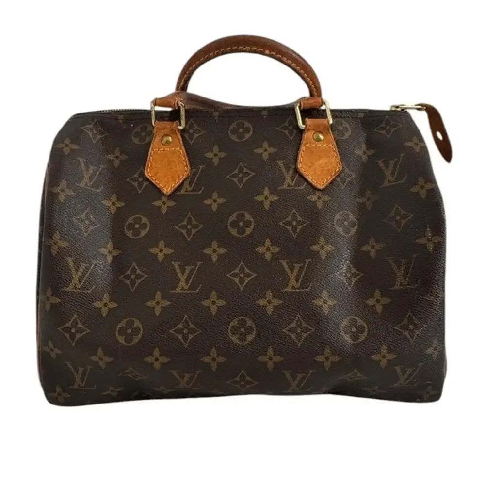 Louis Vuitton Baby Speedy 30 Monogram Canvas Satchel Handbag